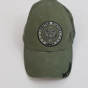 US Army Retired Adjustable Slide Hat Green